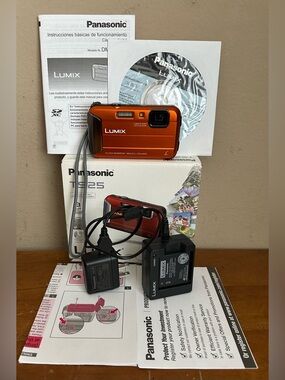 Panasonic LUMIX DMC-TS20 16.1MP 4x Otical Zoom Shockproof Digital Camera Orange